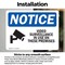 Signmission Video Surveillance In Use On These Premises OSHA Notice Sign, Vinyl Decal, 10in W x 7in L, 2PK OS-2PACK-NS-D-710-L-16813 - alternate 5